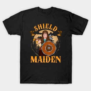 Shield Maiden Female Viking Warrior Norse Myth T-Shirt